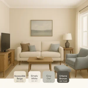 soft and sophisticated color palette for small living rooms